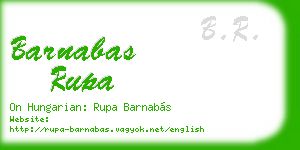 barnabas rupa business card